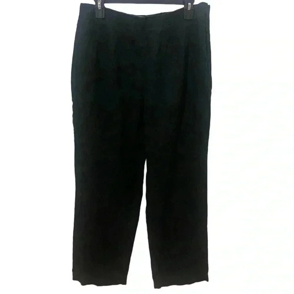 Chico’s Design Black 100% Linen Pants Size Large - Picture 1 of 3